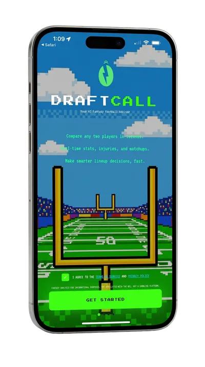 DraftCall app on iPhone